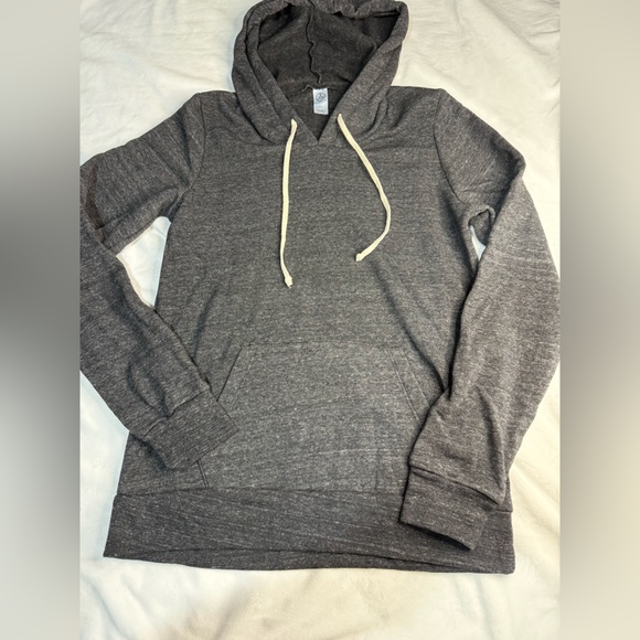 Other - Alternative Apparel Fleece Hoodie Women Eco-Fleece Sweatshirt Grey New Medium